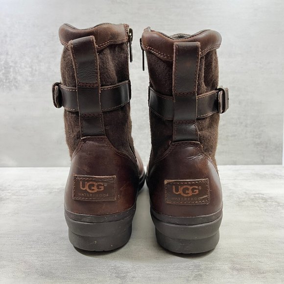 Ugg Kesey Waterpoof Leather Boots - Women's Size 8.5 - Picture 6 of 10